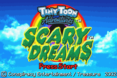 Tiny Toon Adventures - Scary Dreams Title Screen